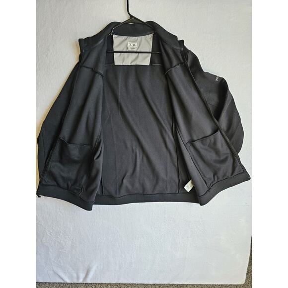 Mens Adidas Black Full Zip Jacket Size Xl With Fiddlers Elbow Embroidery - Picture 6 of 16